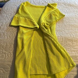 Lime Green Ribbed Knit Sleep Set